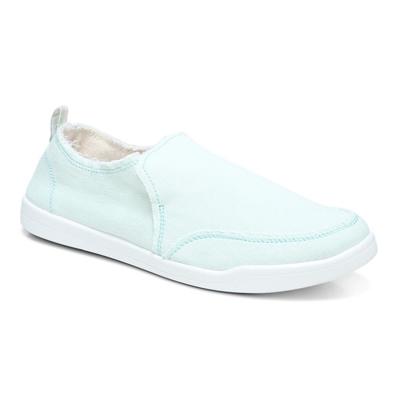Vionic Shoes - Vionic Beach Collection Malibu Slip-On Sneaker in Sea Foam Canvas